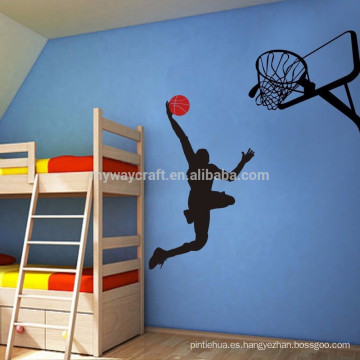 Baloncesto Wall Sticker Michael Jordan Slam Dunk Vinilo Deporte De Decoración De La Etiqueta De La Pared Decoración De Los Niños Dormitorio Art Mural